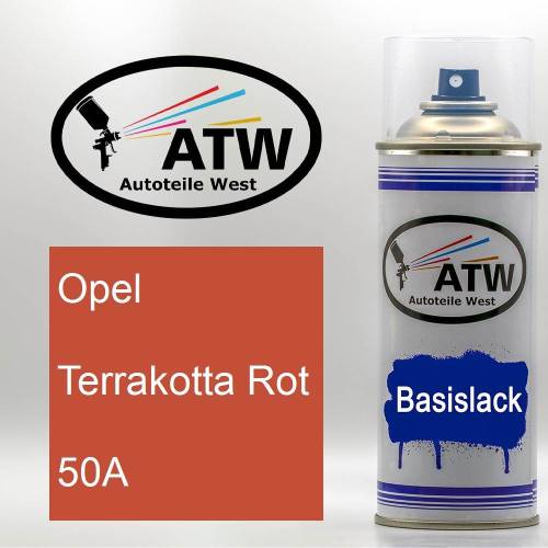 Opel, Terrakotta Rot, 50A: 400ml Sprühdose, von ATW Autoteile West.